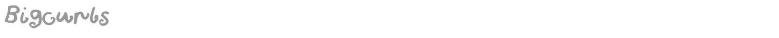Bigurls font preview