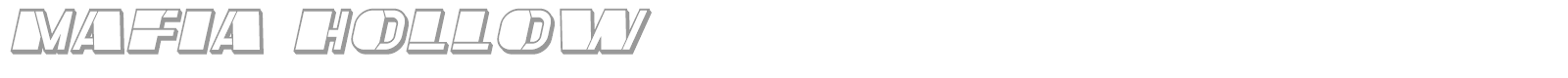 Mafia font preview