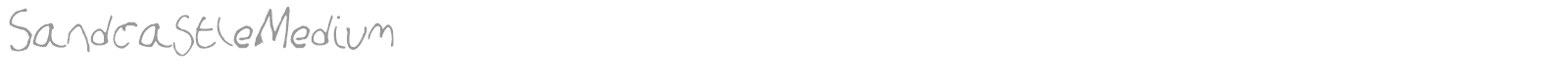 Sandcastle font preview