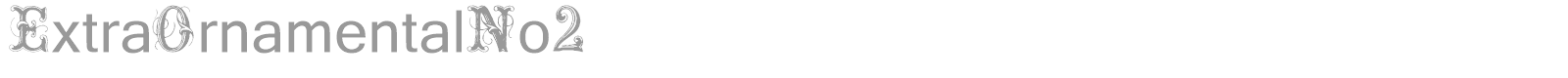 Extra Ornamental font preview