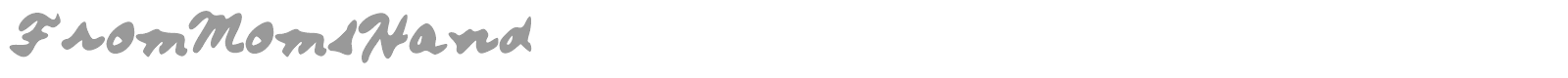 From Moms Hand font preview