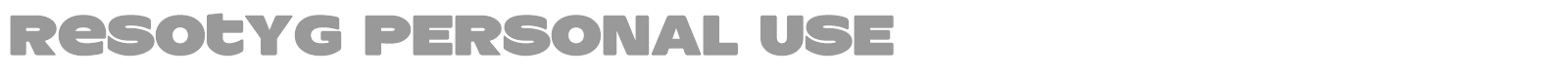 ResotYg font preview