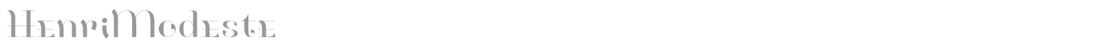 Henri Modeste font preview