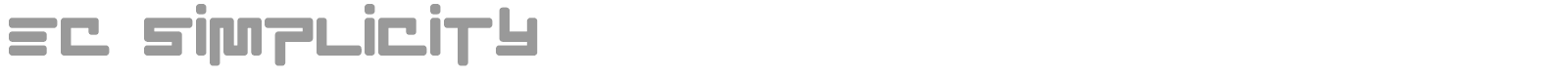EC SimpliCity font preview