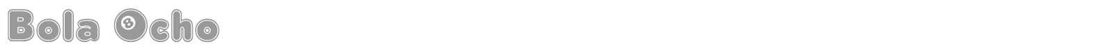 Bola Ocho font preview