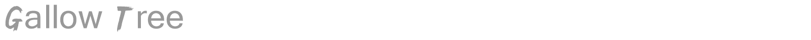 Gallow Tree font preview