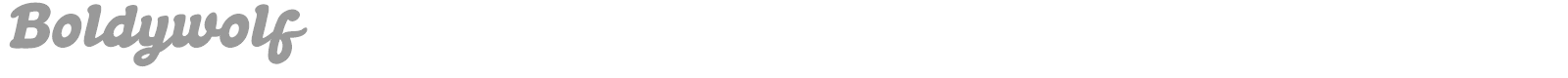 Boldywolf font preview