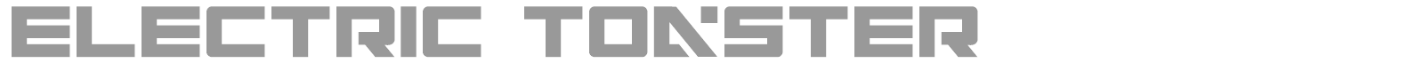 Electric Toaster font preview