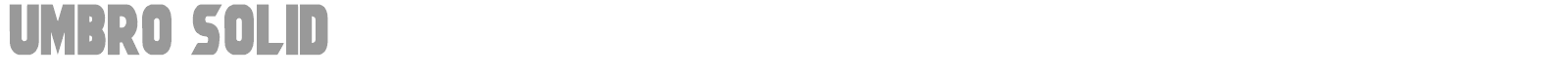 Umbro font preview
