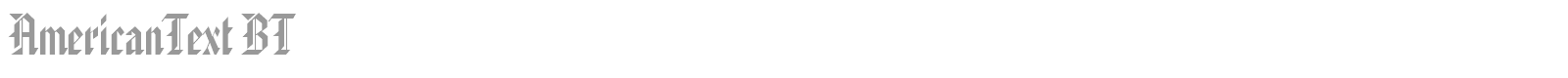 AmericanText BT font preview