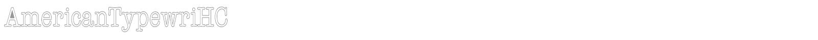 AmericanTypewriHC font preview