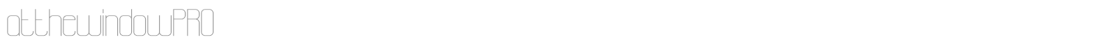 atthewindowPRO font preview