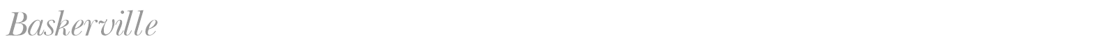 Baskerville font preview