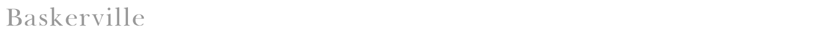 Baskerville font preview