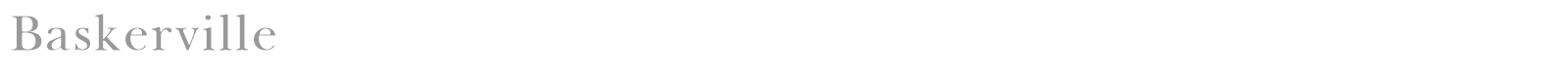 Baskerville font preview