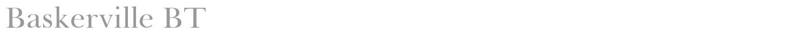 Baskerville font preview