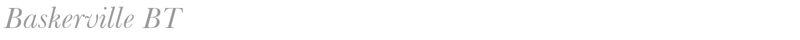 Baskerville font preview