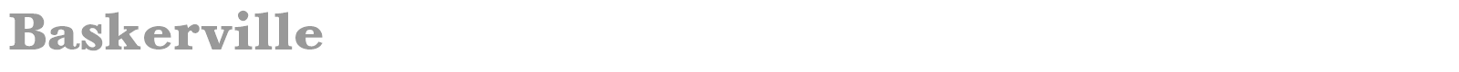 Baskerville font preview