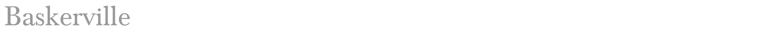 Baskerville font preview