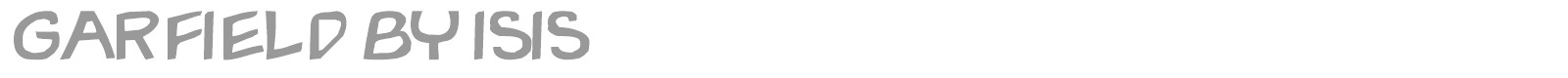 Garfield By ISIS font preview