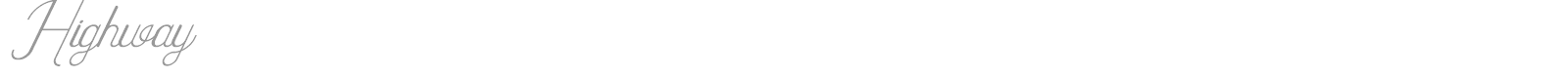 Highway font preview