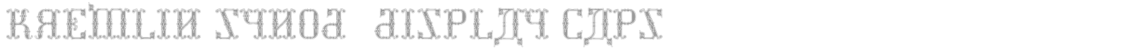 Kremlin Synod (Display Caps) font preview