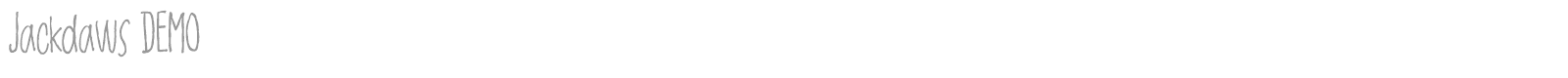 Jackdaws font preview