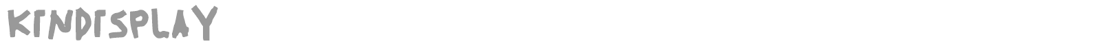 Kin Display font preview