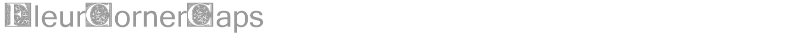 Fleur Corner Caps font preview