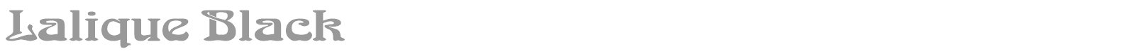 Lalique Black font preview