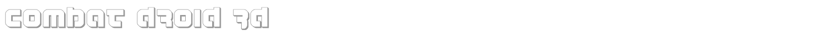 Combat Droid font preview