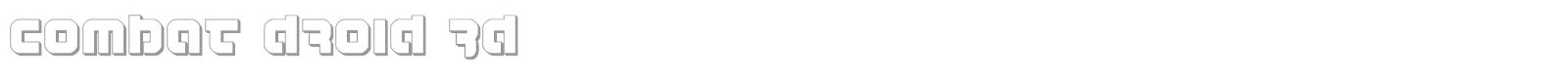 Combat Droid font preview