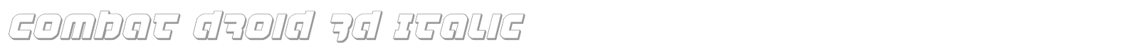 Combat Droid font preview
