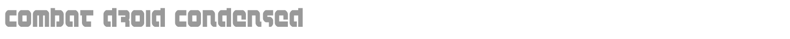 Combat Droid font preview