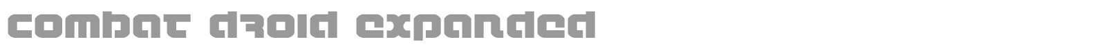 Combat Droid font preview