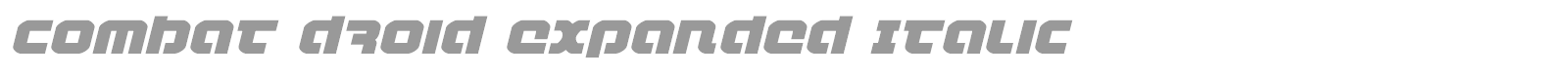 Combat Droid font preview