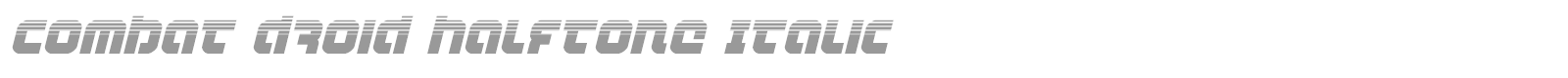 Combat Droid font preview