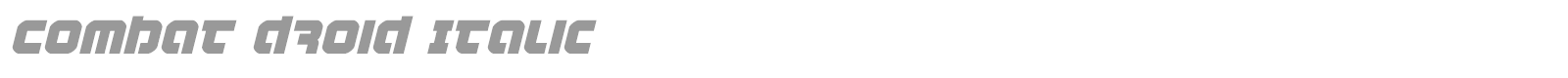 Combat Droid font preview