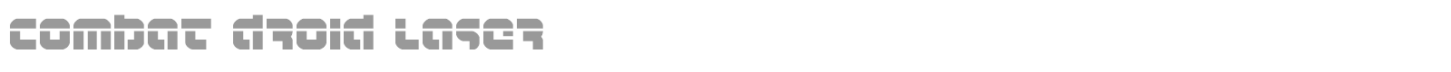 Combat Droid font preview