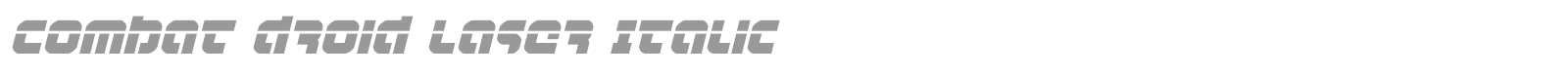 Combat Droid font preview