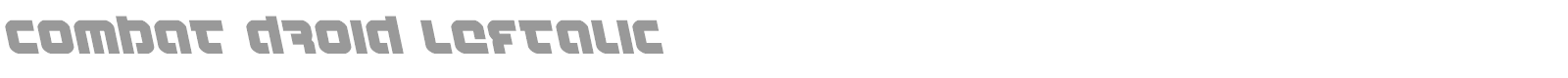 Combat Droid font preview