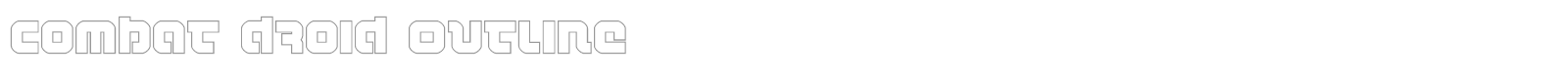Combat Droid font preview