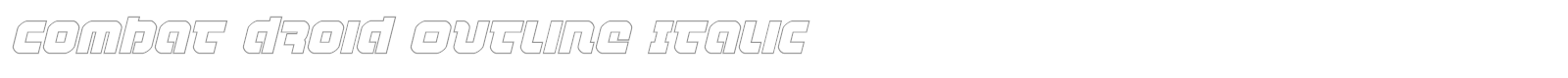 Combat Droid font preview