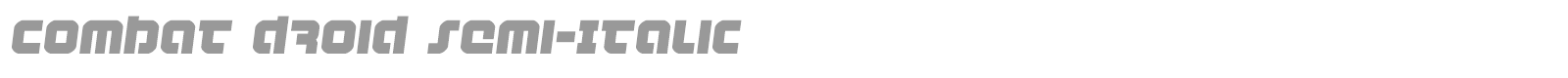 Combat Droid font preview
