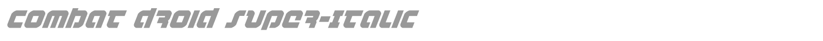 Combat Droid font preview