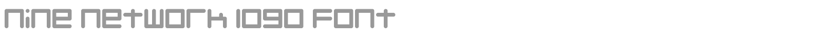 Font Nine Network logo font
