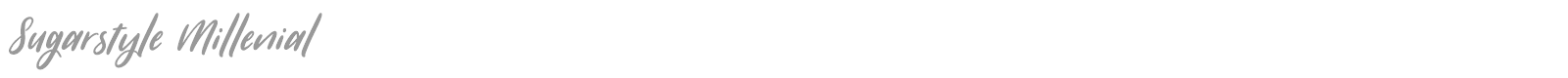 Sugarstyle Millenial font preview