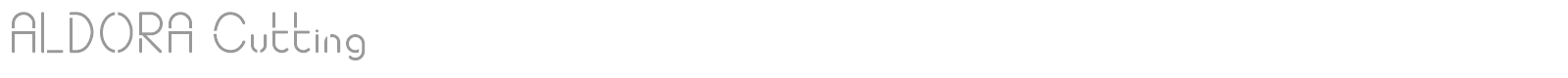 Aldora font preview