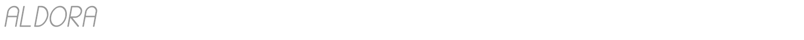 Aldora font preview