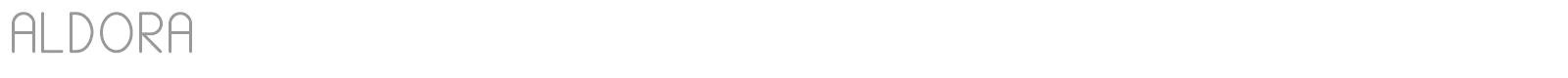 Aldora font preview